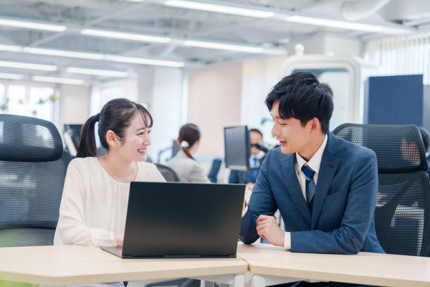 Businessperson working in an office Businessperson working in an office